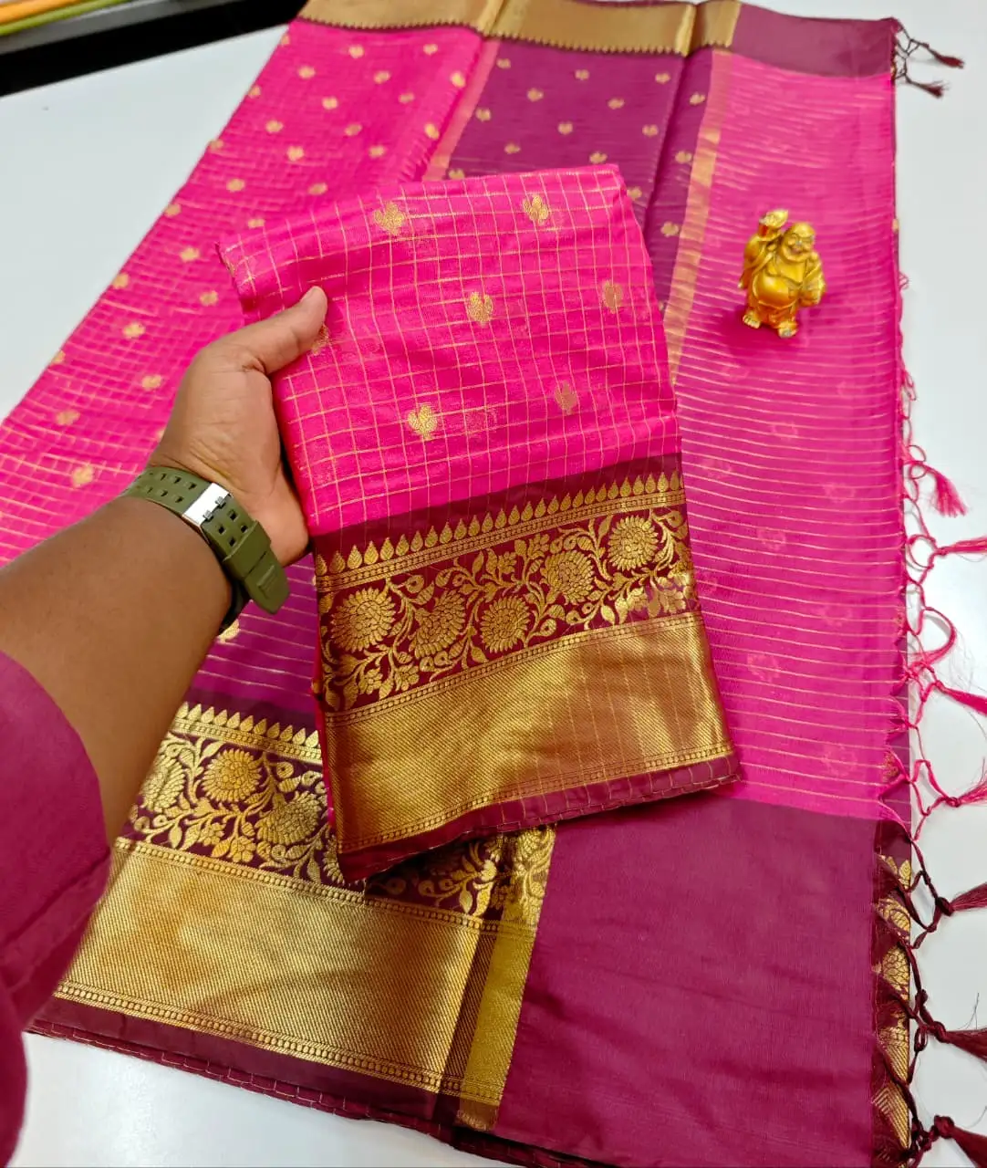 Party wear semi  kanchivaram katan soft silk Sarees